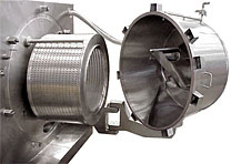 Rousselet Robatel horizontal peeler centrifuge with heel removal