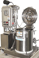 Cart mounted vertical basket centrifuge with local controls – Model RC 50