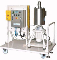 Pilot scale multistage centrifugal extractor